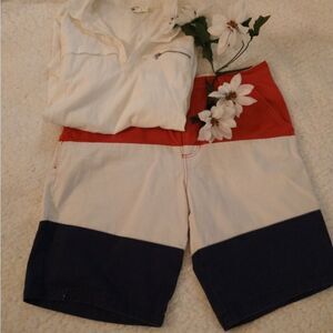 Hawkings McGill Color-Block Slim-Chino Shorts